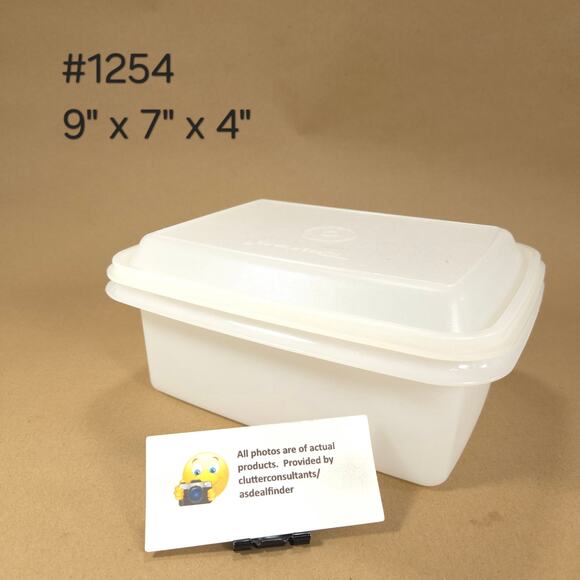 Tupperware Bundle Pack N Carry #1254 #1229 Small Snack Cup #670 Keeper Yellow - Picture 2 of 8